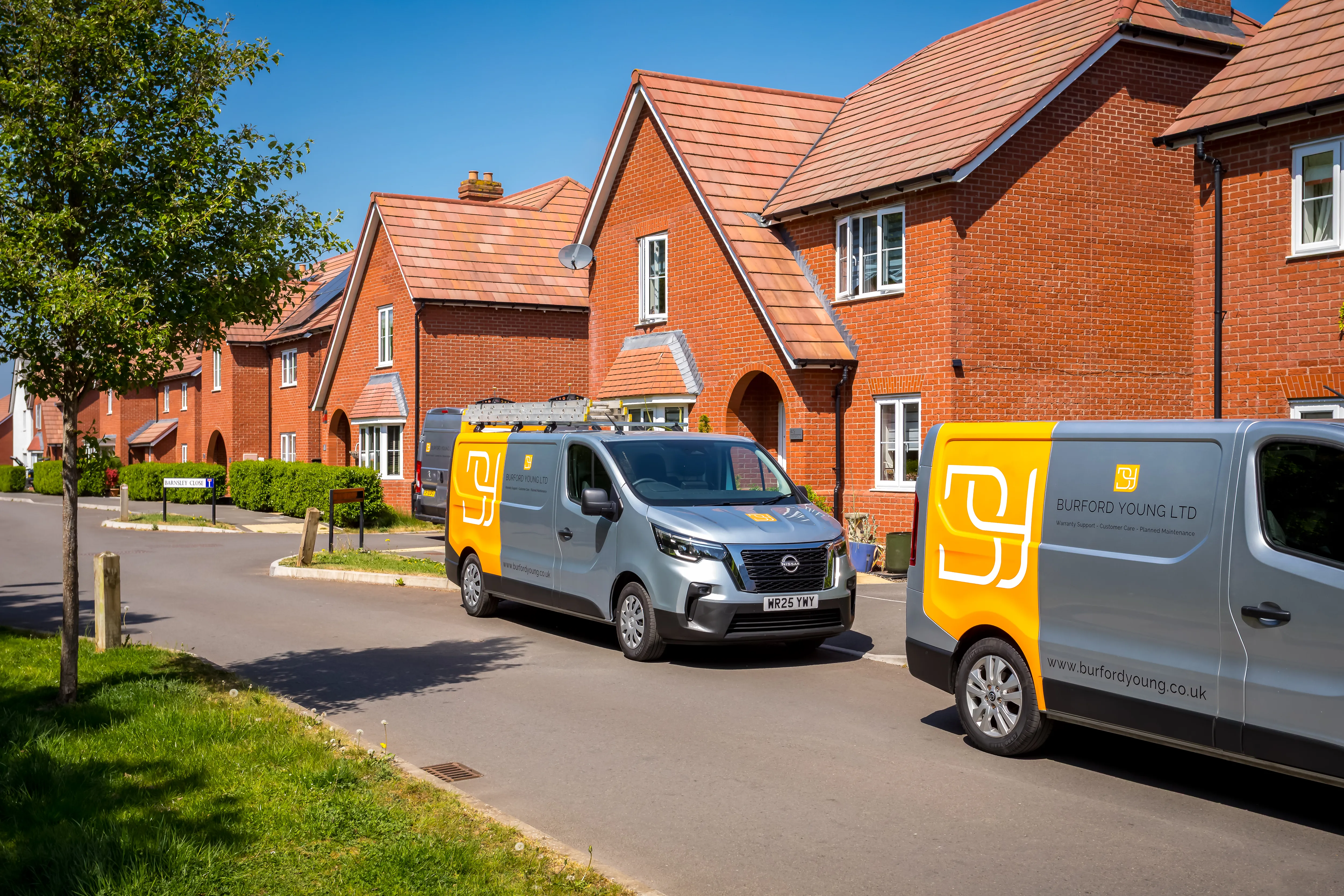 Burford Young branded vans